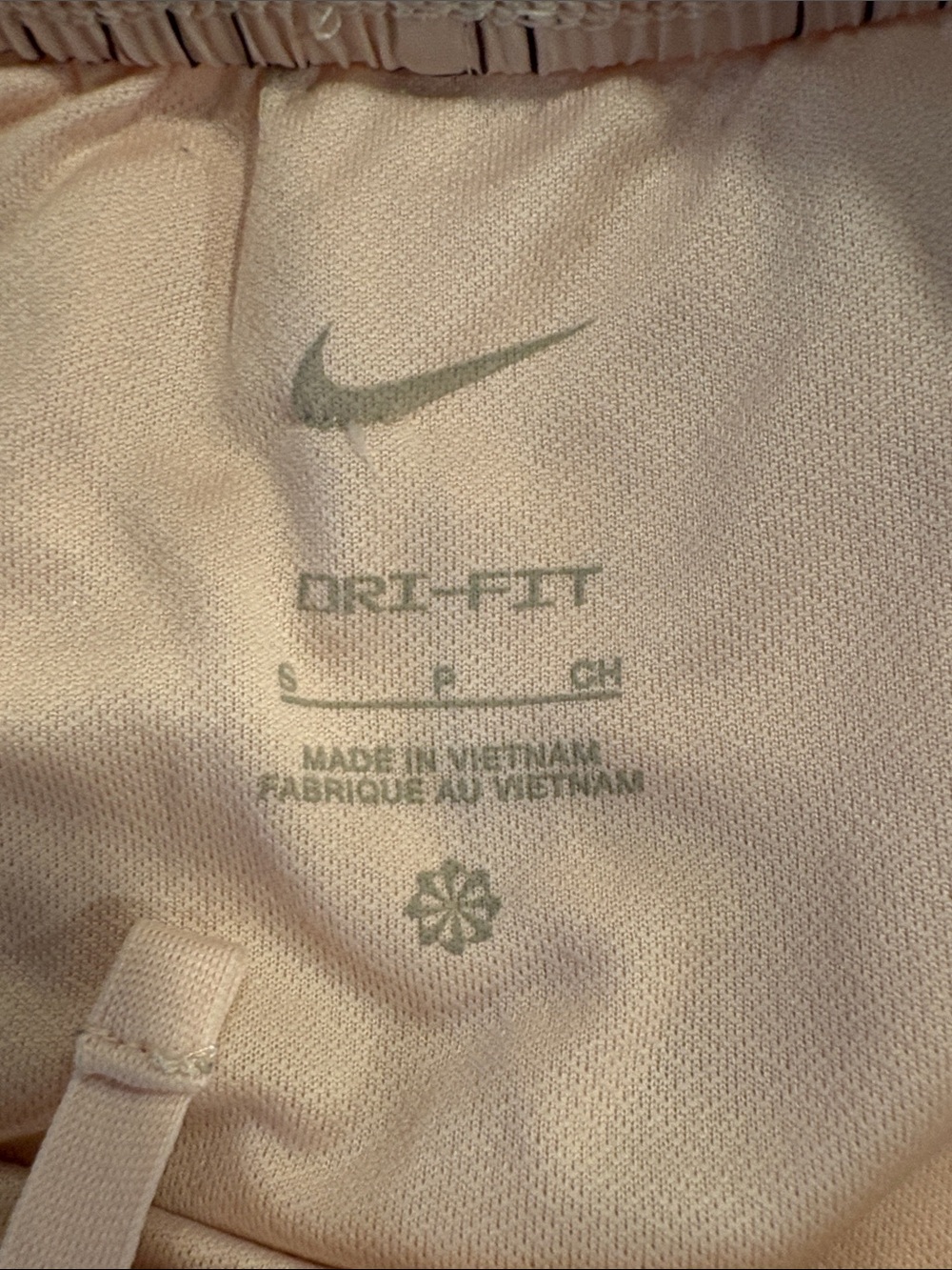 Nike Dri-Fit Running Shorts ~ Small ~ Pink with Burgundy Wordmark Throughout - Picture 5 of 16